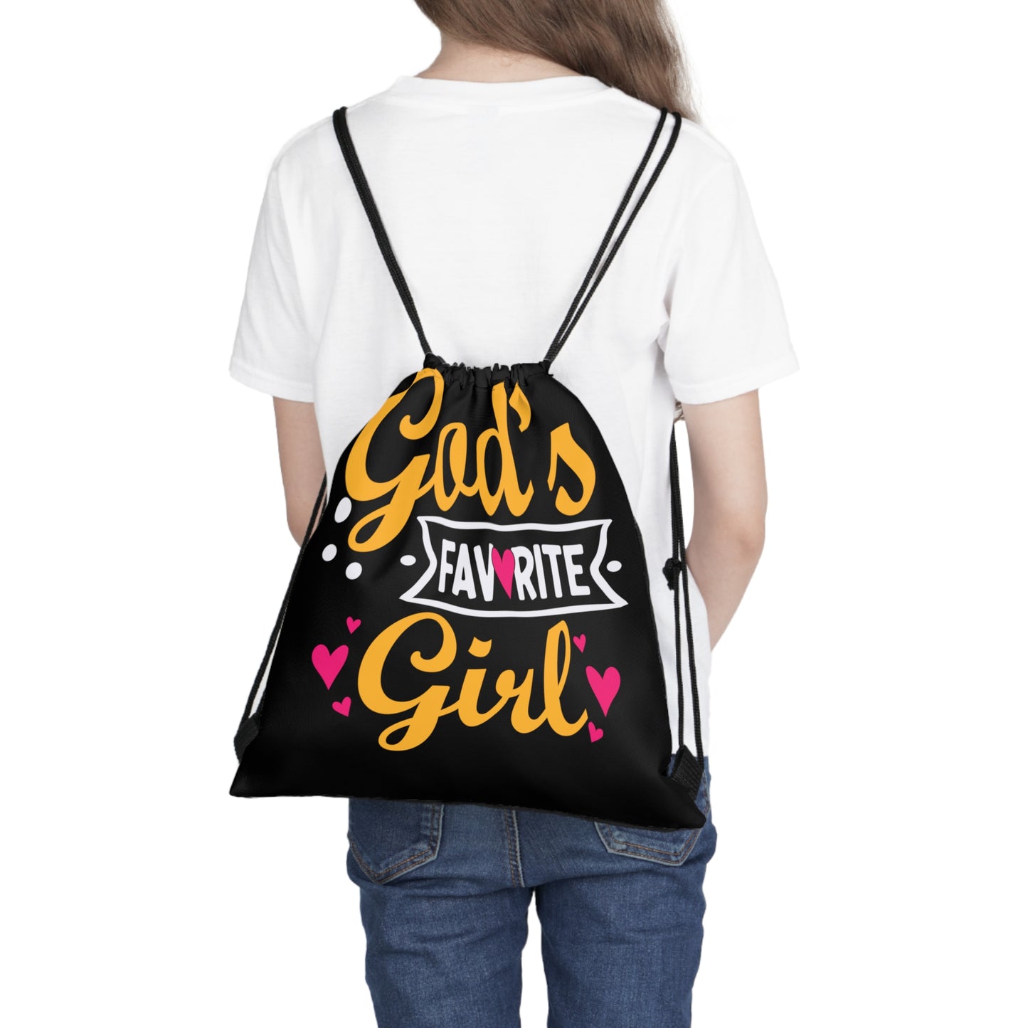 God's Favorite Girl Drawstring Bag