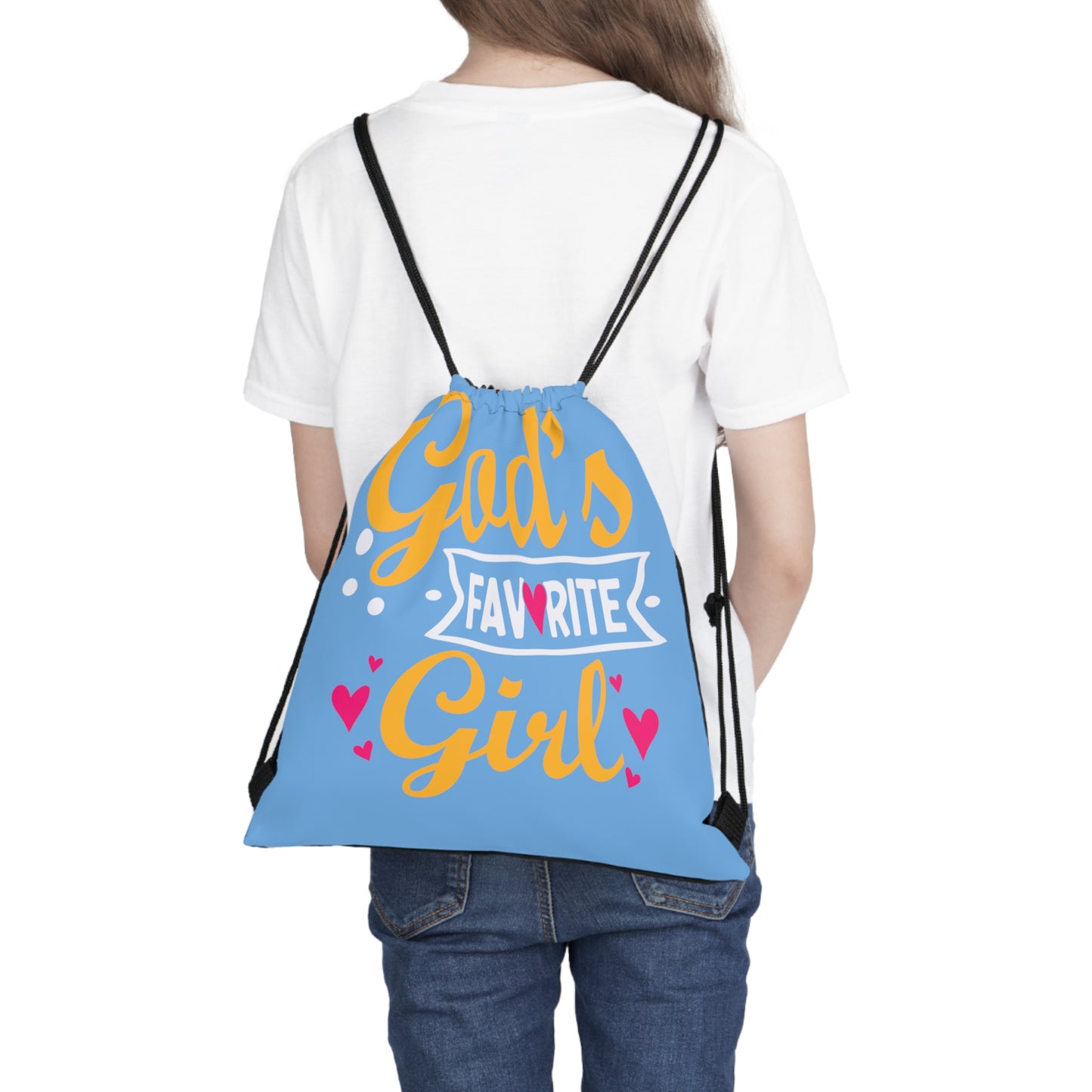 God's Favorite Girl Drawstring Bag