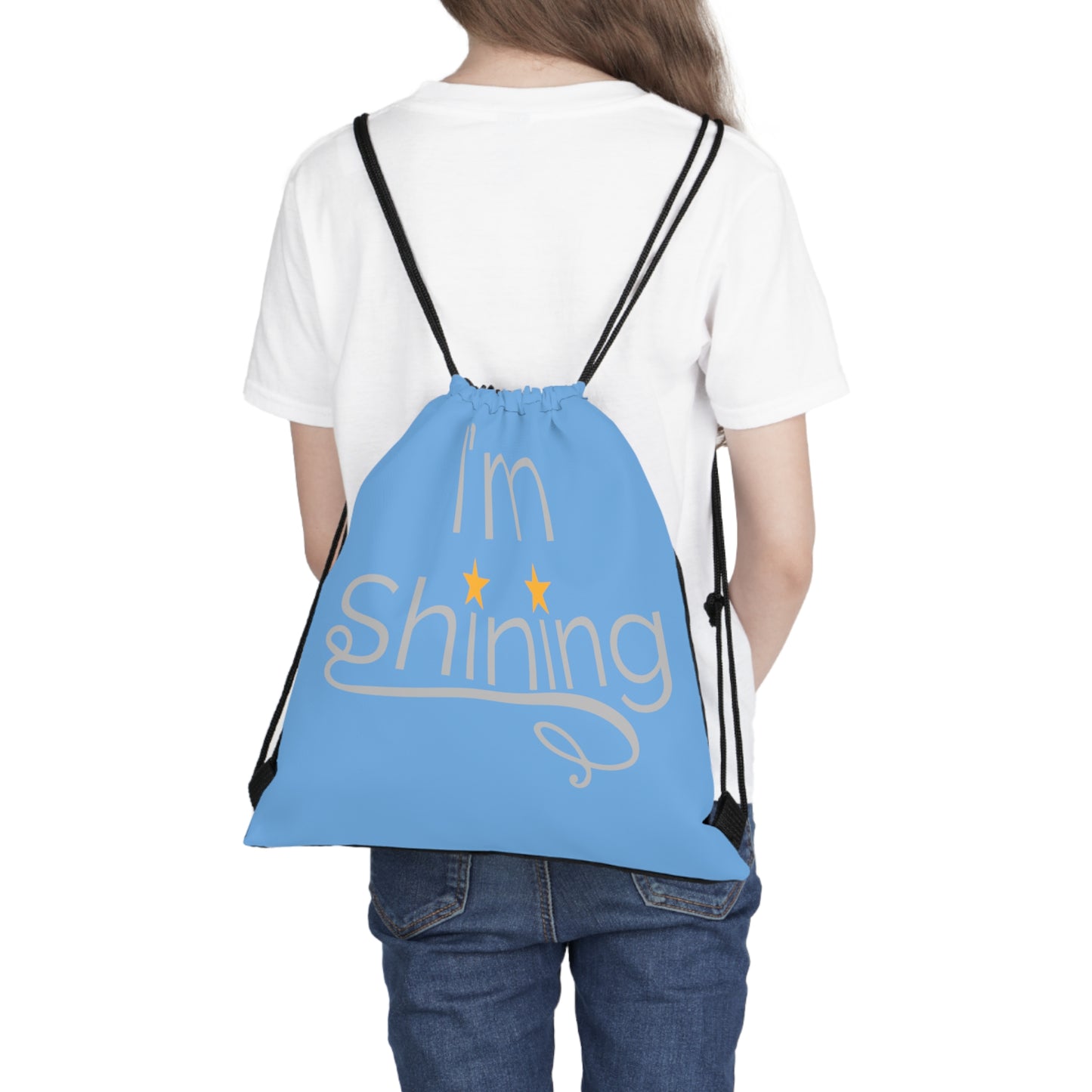 I'm Shining Drawstring Bag