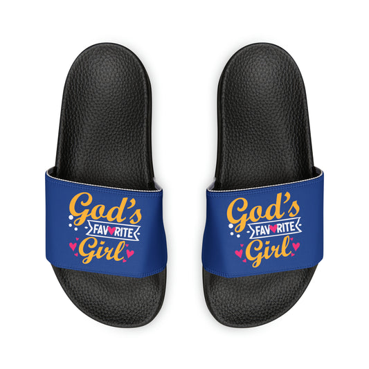 God's Favorite Girl Youth Slide Sandals