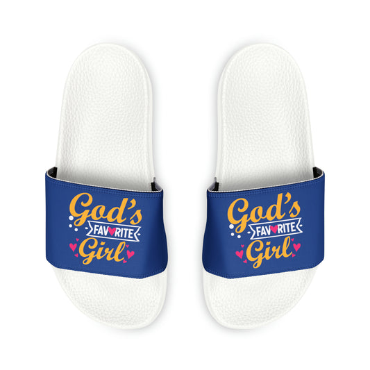 God's Favorite Girl Youth Slide Sandals